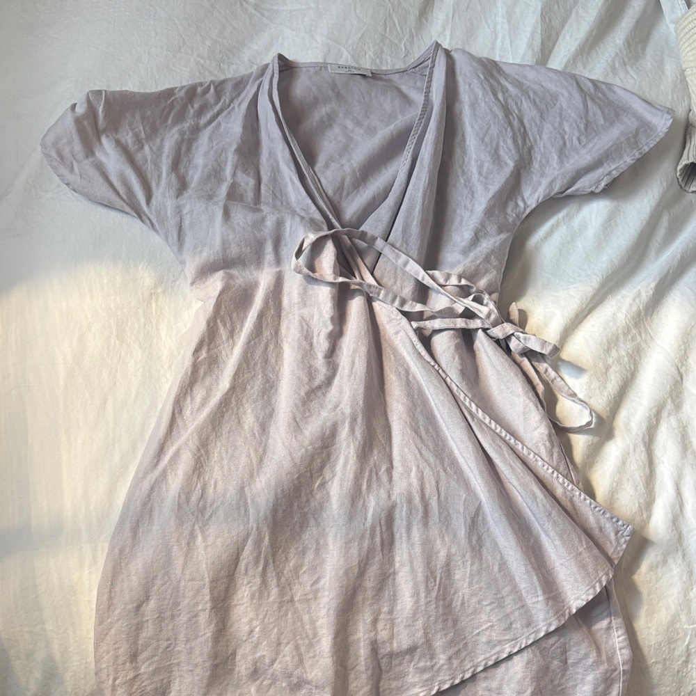 Babaton Lavender Wrap Dress